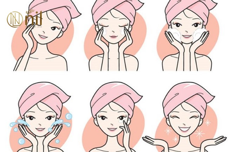 6 Bước Rửa Mặt Đúng Cách Cho Da Mụn